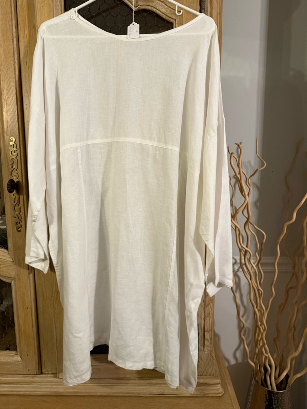 Meg by Design Linen Long-Sleeve Linen Shirt//Dress